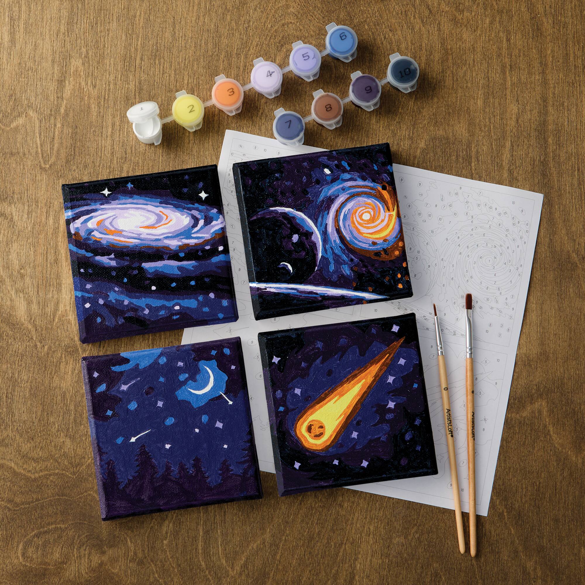 Galaxy Paint-by-Number Gallery Mini Kit by Artist's Loft®